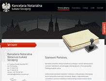 Tablet Screenshot of notariusz-szczesny.pl